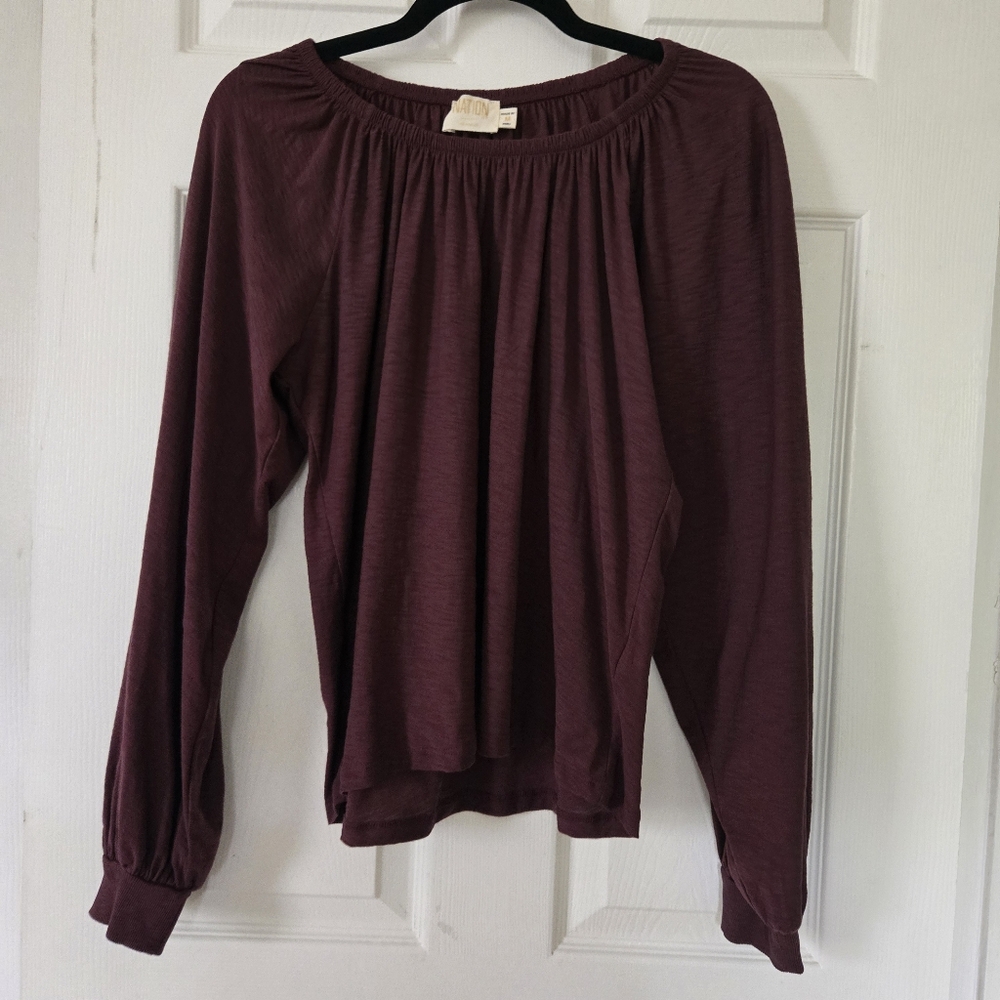 Nation LTD Sloane Elastic Neck Tee